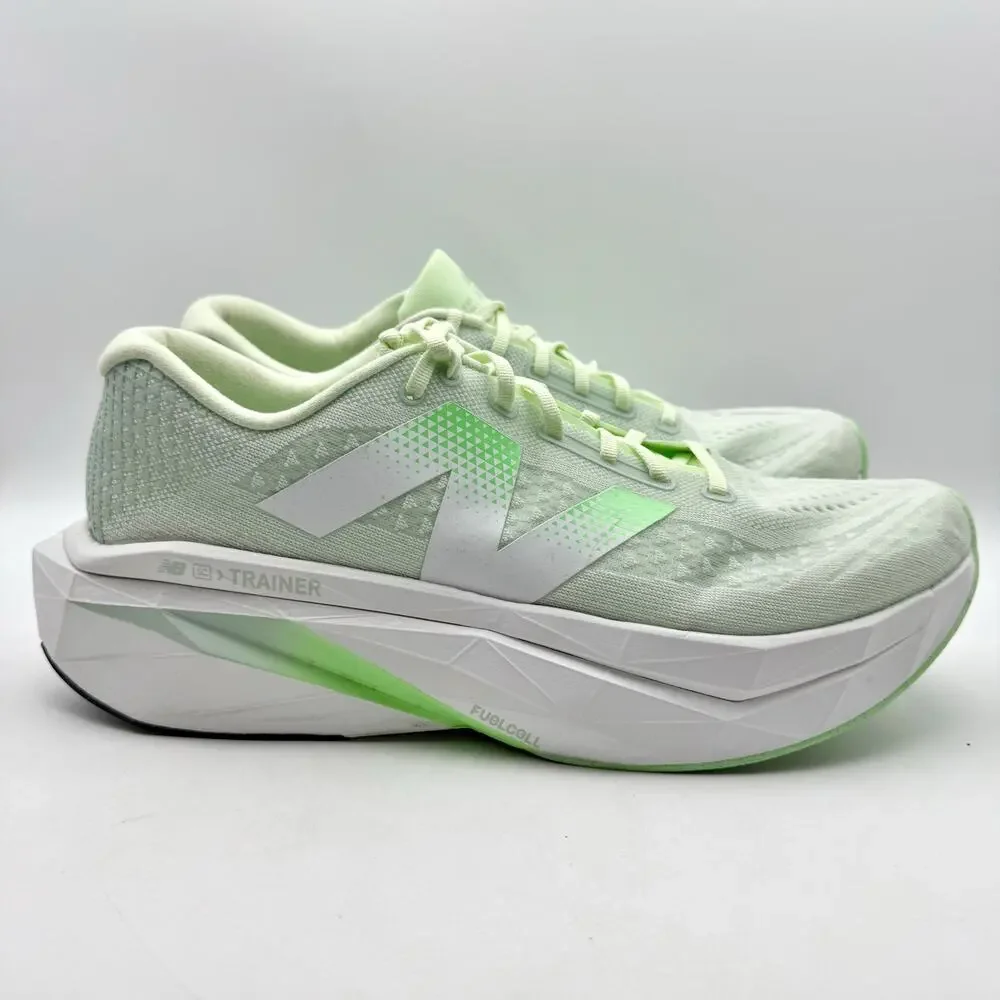 New Balance Mens FuelCell Supercomp Trainer v3 Athletic Shoes US 14 Green EUC